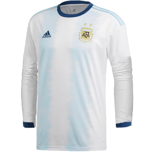 Camiseta Argentina Replica Primera Ropa ML 2019 Blanco Azul